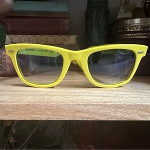 Vintage Ray Ban Original Wayfarers in Yellow